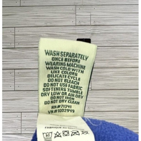 L.L.‎ Bean Women's Polyester Blue Micro Fleece 1/4 Zip Size Large Long Sleeve - Picture 4 of 9